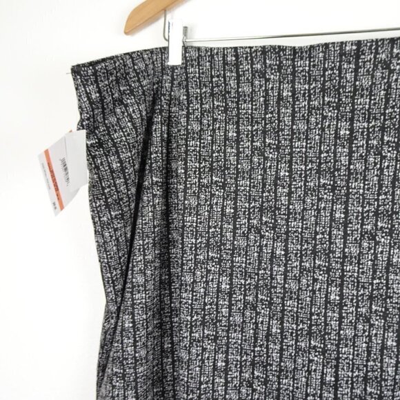 Kasper Pencil Skirt Women's Plus Size 3X Black White Stripe Professional Career - Picture 5 of 9